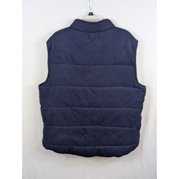 Polo Ralph Lauren Quilted Snap Button Vest Navy Blue Men's Size XL - Picture 2 of 13